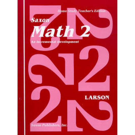 Saxon Math 2 Home Study Teacher's Edition