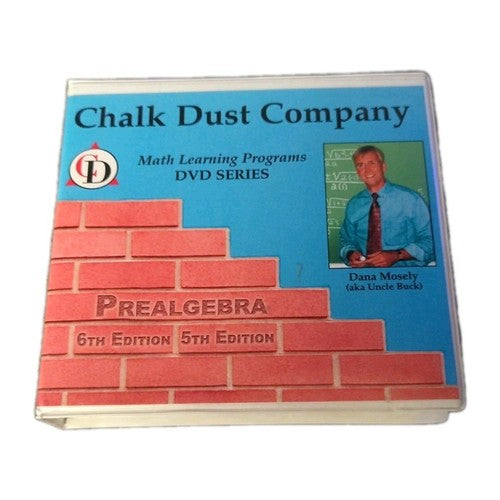 Chalk Dust Company 5th Edition Pre-Algebra DVD's