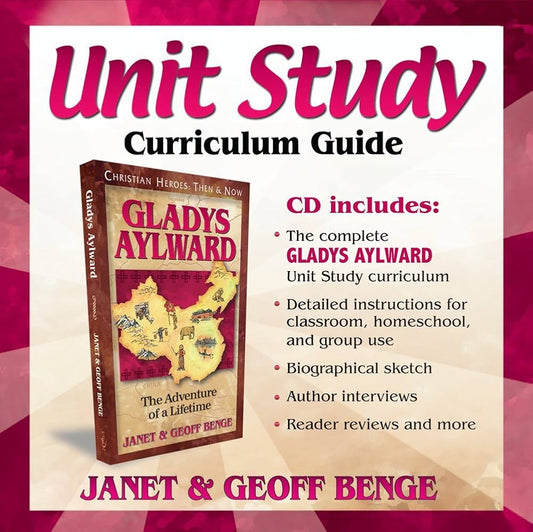 Gladys Aylward Unit Study Curriculum Guide CD