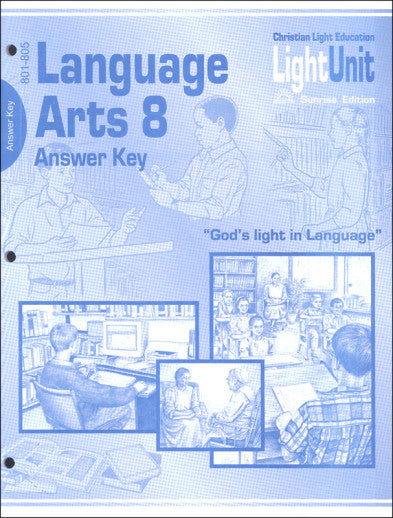 Language Arts 8 Answer Key 801-805