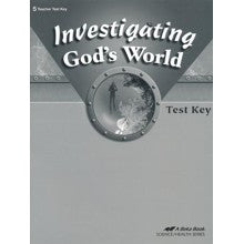 Investigating God's World Test Key