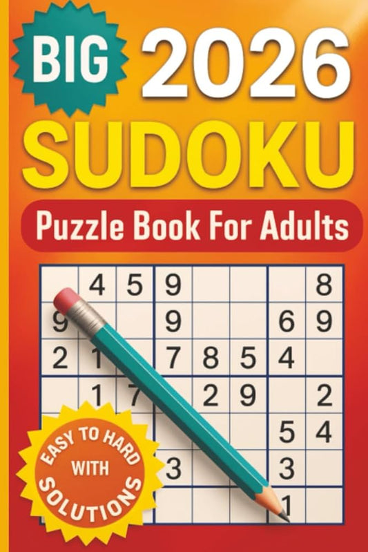 Big 2026 Sudoku Puzzle Book for Adults