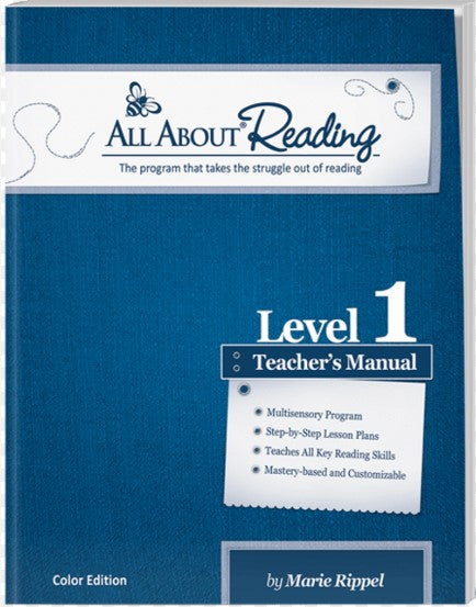 All About Reading Level 1 Teacher's Manual Color Edition