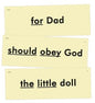 Christian Light Learning to Read Phrase Flash Cards