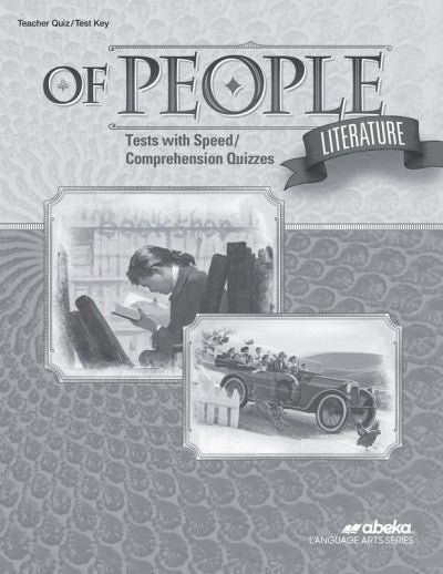 Of People Test with Speed/Comprehension Quizzes Key