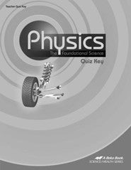 Physics Quiz Key