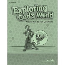 Exploring God's World Answer Key