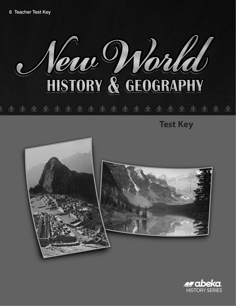 New World History & Geography Teacher Test Key