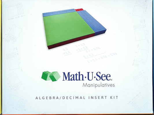 Math U See Manipulatives Algebra/Decimal Inserts