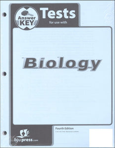 BJU Biology Tests Answer Key Fourth Edition