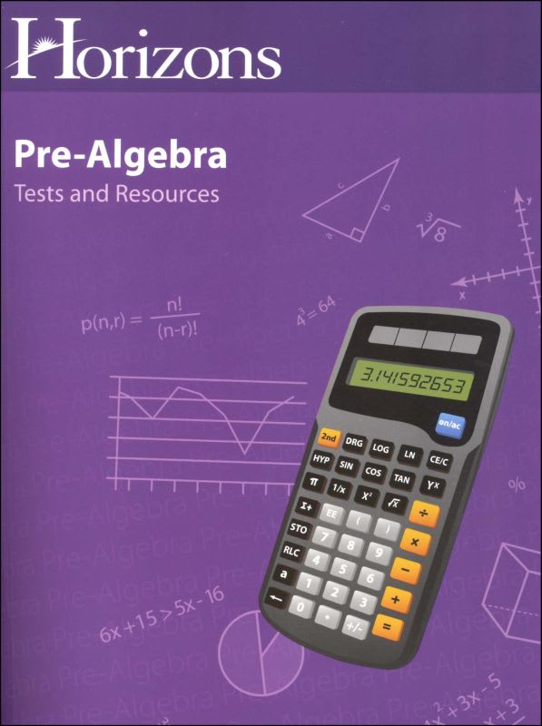 Horizons Pre-Algebra Tests and Resources