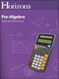 Horizons Pre-Algebra Tests and Resources
