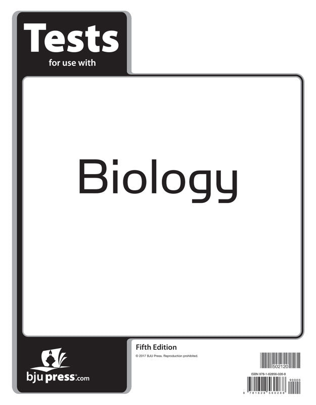 BJU Biology Tests, 5th Edition