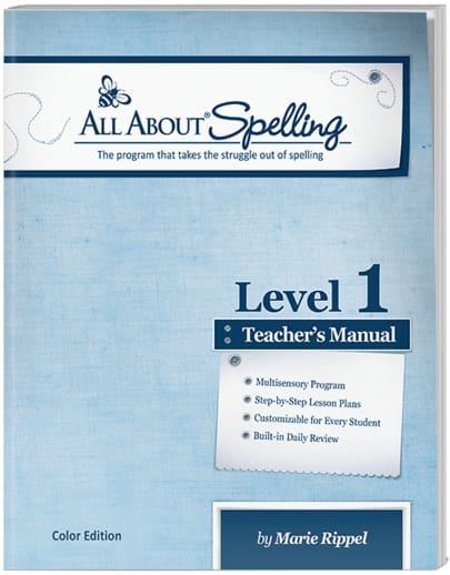All About Spelling Level 1 Teacher's Manual Color Edition