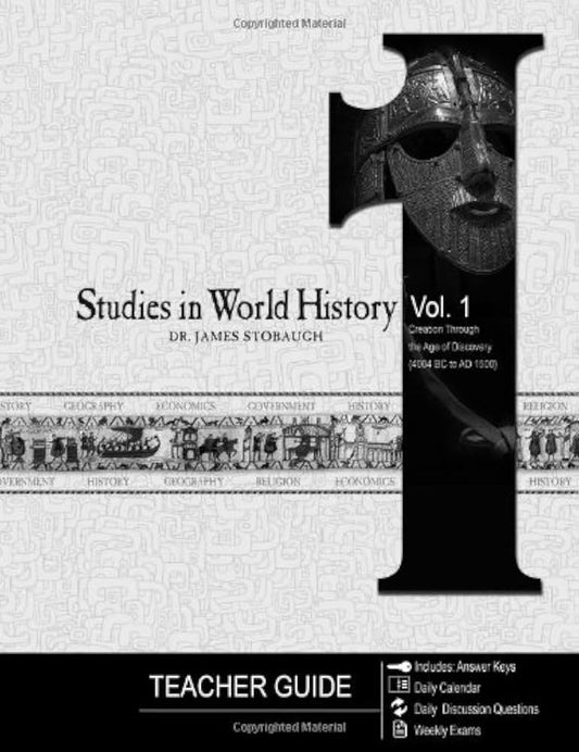 Studies in World History Vol. 1 Teacher Guide
