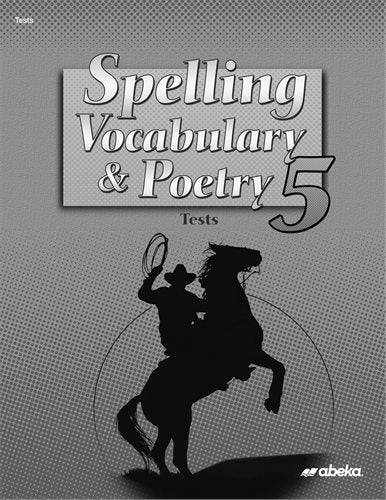 spelling vocabulary and poetry 5 tests