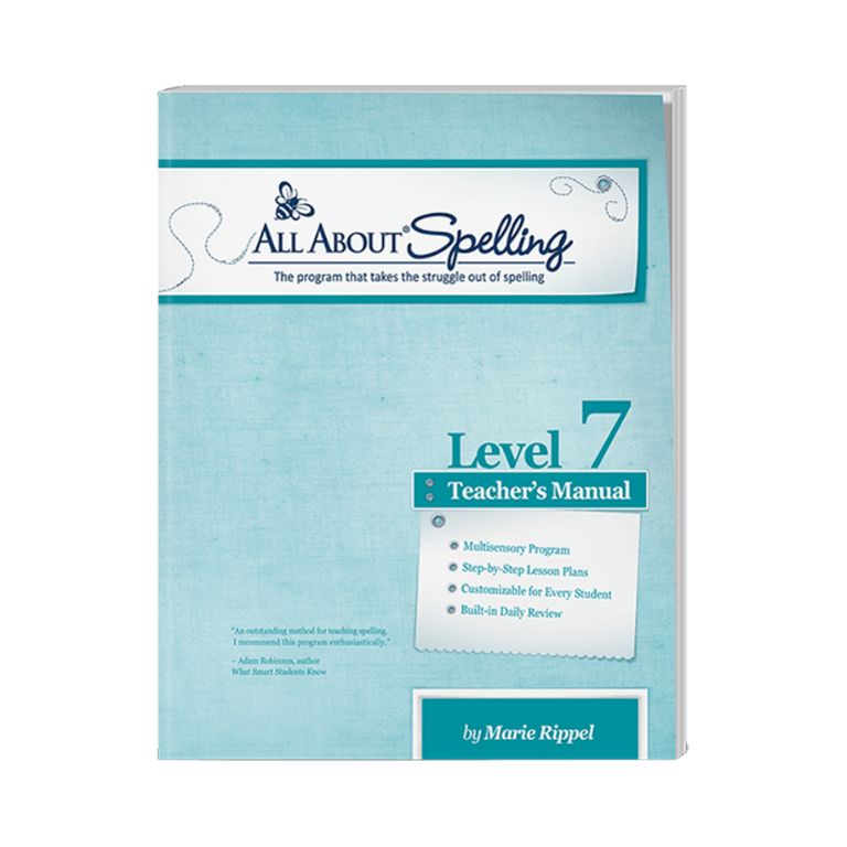 All About Spelling Level 7 Teacher's Manual