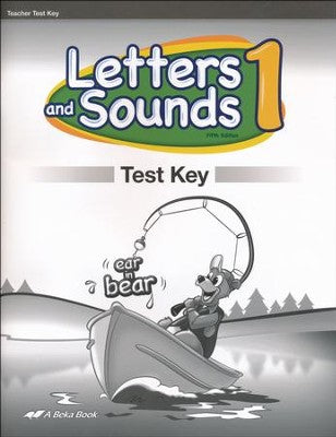 Abeka Letters and Sound 1 Test Key