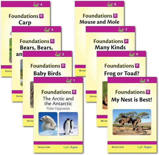 Logic of English Foundations D Readers Set 1-8