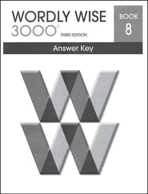 Wordly Wise 3000 Book 8 Answer Key