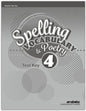Spelling Vocabulary & Poetry 4 Test Key