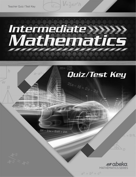 Intermediate Mathematics Teacher Quiz/Test Key