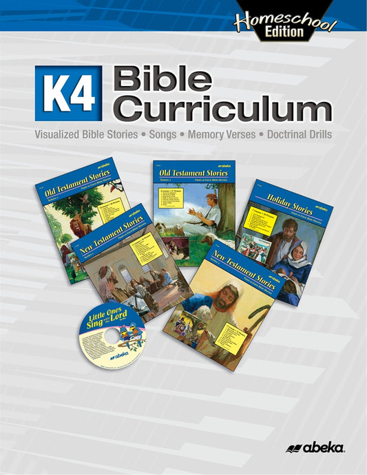 Abeka K4 Bible Curriculum Homeschool Edition