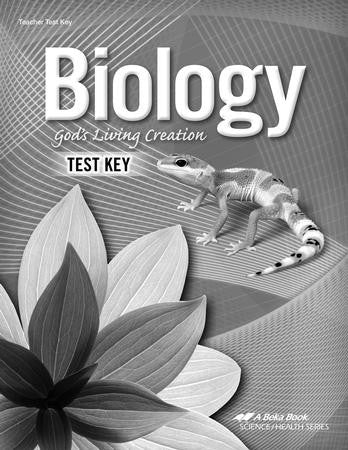 Biology God's Living Creation Teacher Test Key