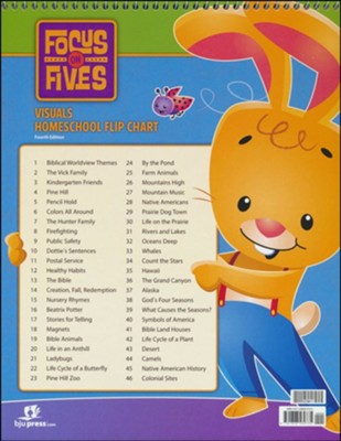 Focus on Fives Visuals Homeschool Flip Chart 4th Ed.