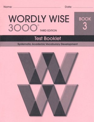 Wordly Wise 3000 Third Edition Book 3 Test Booklet