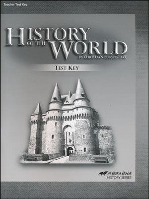 Abeka History of the World Test Key