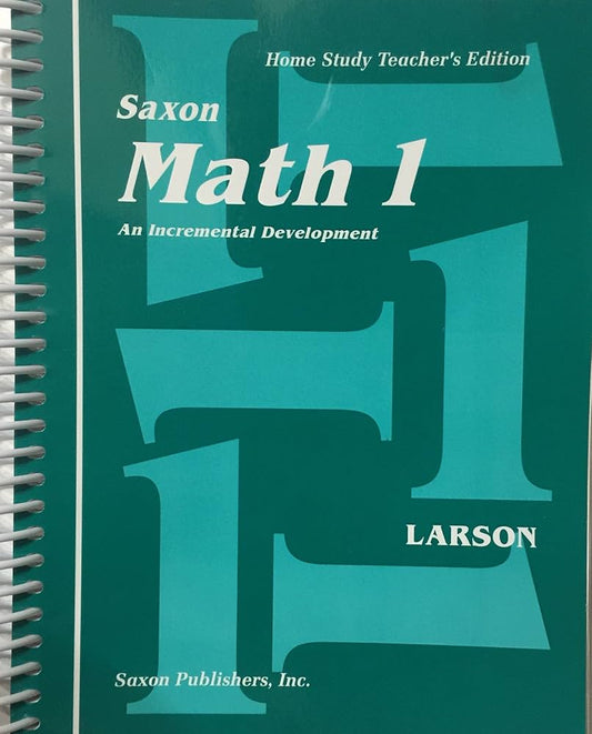 Saxon Math 1 Home Study Teacher's Edition