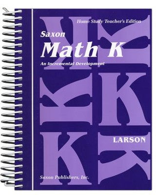Saxon Math K Home Study Teacher's Edition