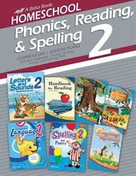 Homeschool Phonics, Reading, & Spelling 2 Curriculum/Lesson Plan