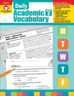 Daily Academic Vocabulary Grade 3
