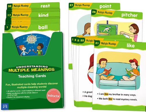 Understanding Multiple Meanings Teaching Cards