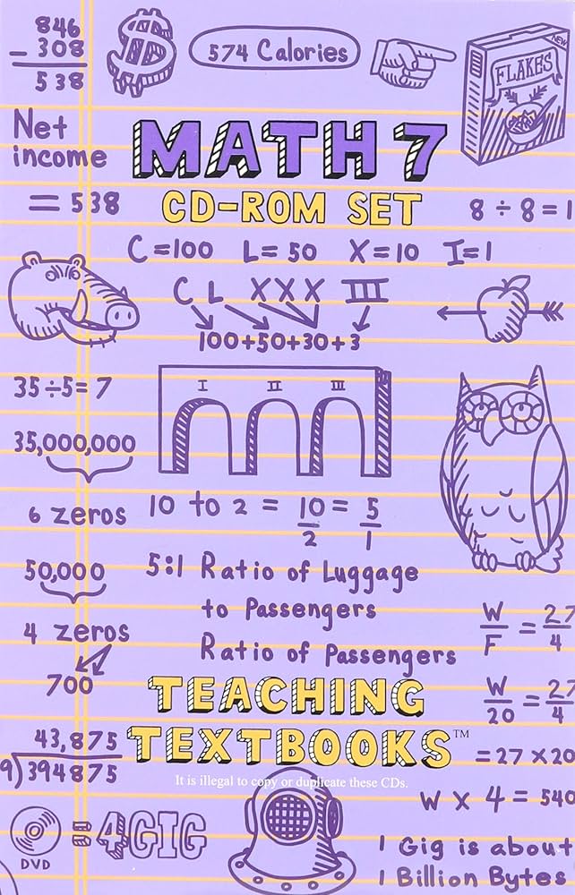 Teaching Textbooks Math 7 CD-Rom Set