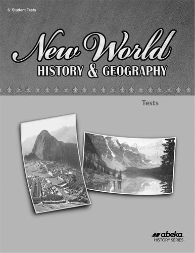 New world hitsory and geograpghy tests
