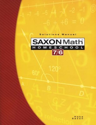 Saxon Math 7/6 Solutions Manual