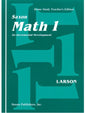 Saxon Math 1 Home Study Teacher's Edition