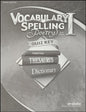 Vocabulary Spelling Poetry 1 Teacher Quiz Key