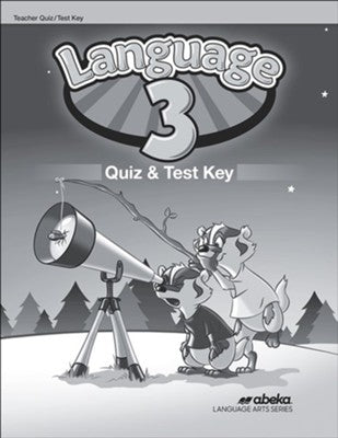 Language 3 Quiz & Test Key