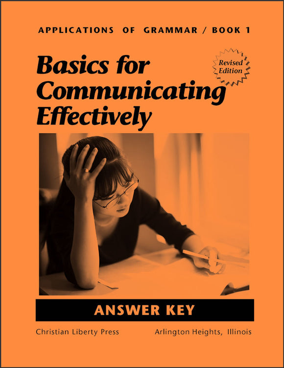 Applications of Grammar Book 1: Basics for Communicating Effectively Answer Key