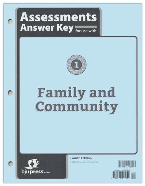 Family and Community Assesesments Answer Key