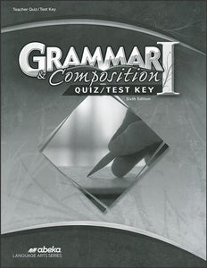 Grammar & Composition I Quiz/Test Key