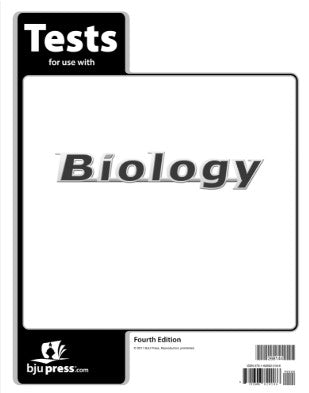 BJU Biology Tests Fourth Edition