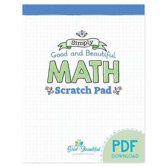 The Good & The Beautiful Math Scratch Pad