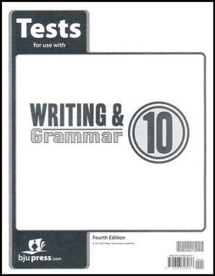 BJU Writing & Grammar 10 Tests Fourth Edition