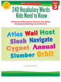 240 vocabulary words kids need to know