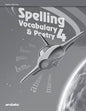 Spelling, Vocabulary, & Poetry 4 Teacher Test Key